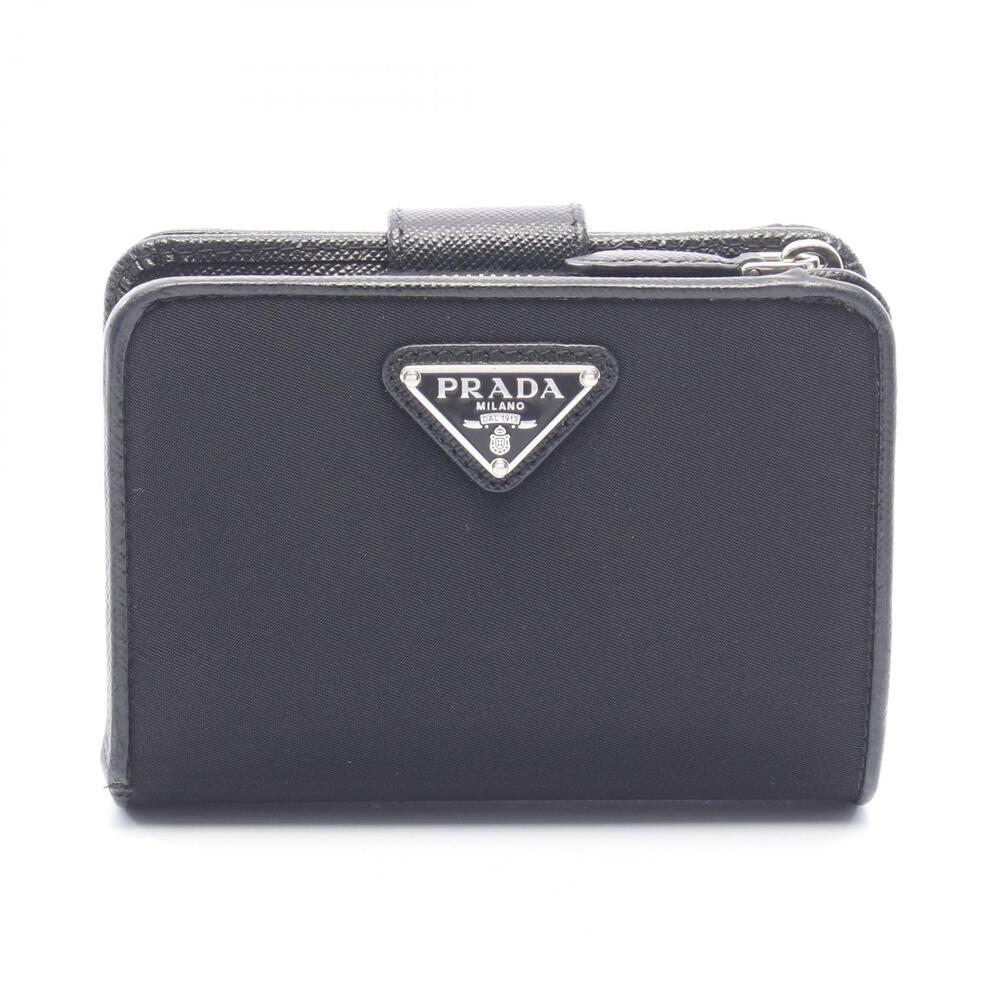 Prada Bifold Wallet Leather Black